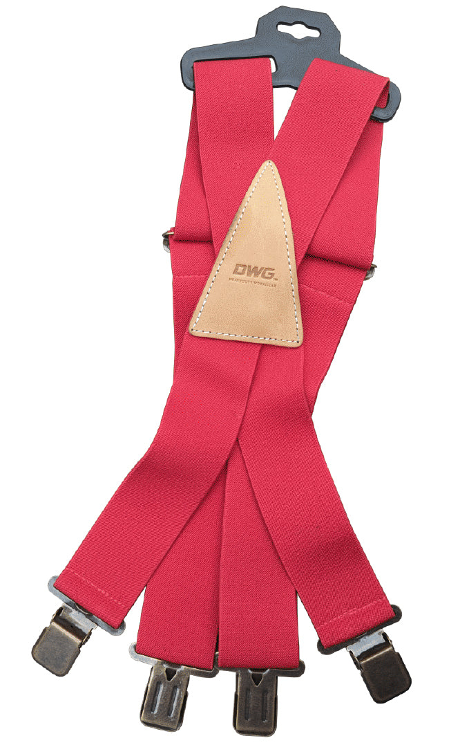 DWG ELASTIC SUSPENDERS RED