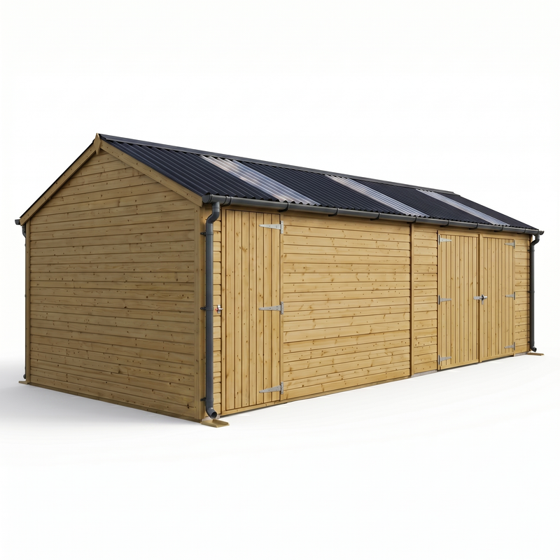 15ft x 26ft Apex Roof Wooden Workshop & Garage