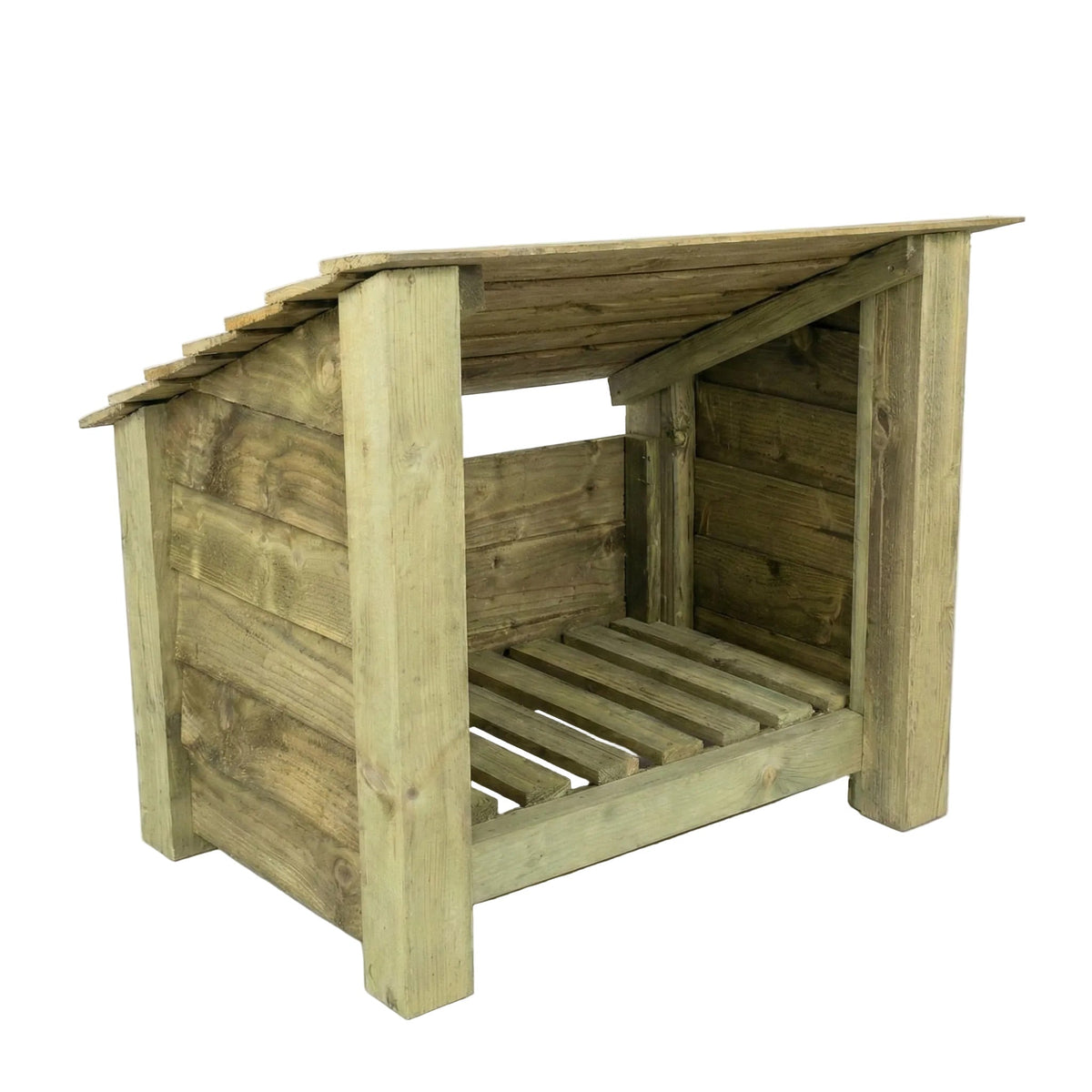 Wooden Outdoor Shoe/Log Storage W-79cm, H-66cm, D-54cm