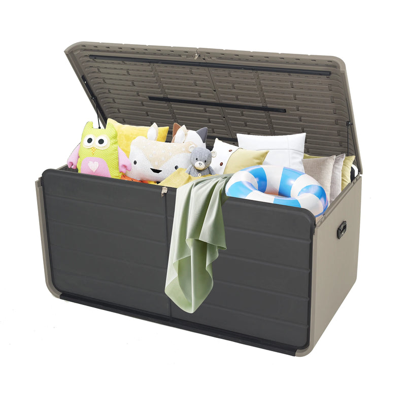 Waterproof Cushion Storage Box — Grey — grey storage box, main product view