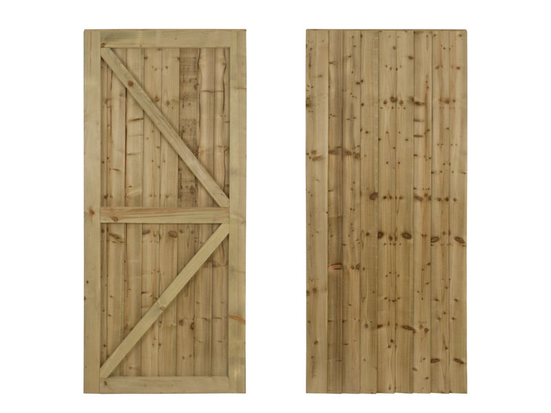 Garden and Side Gate (v2) - 150cm Height - Natural Finish