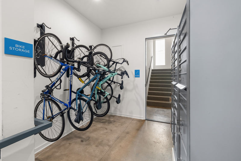 Bicycle stored outdoors