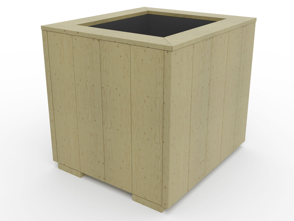 WoodyBloom3 Wooden Planter