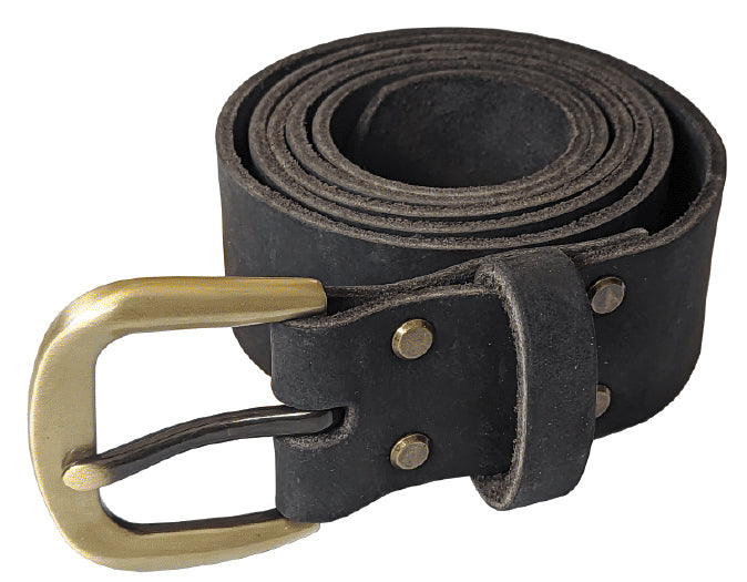 DWG 40MM BELT TOP GRAIN LEATH BROWN