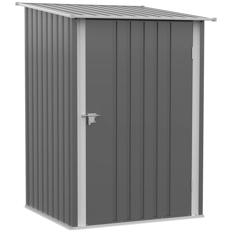 3.3x3.4 Lockable Garden Shed — Grey — grey garden shed, main product view