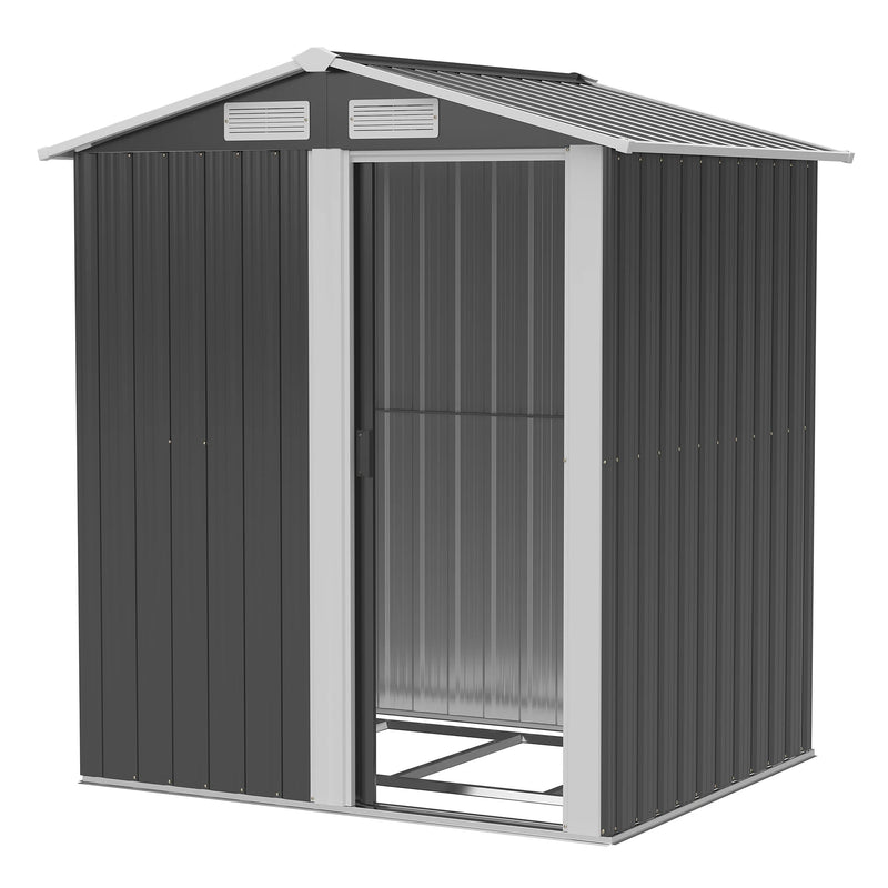 5x4.3 Garden Shed — Grey — grey garden shed, main product view