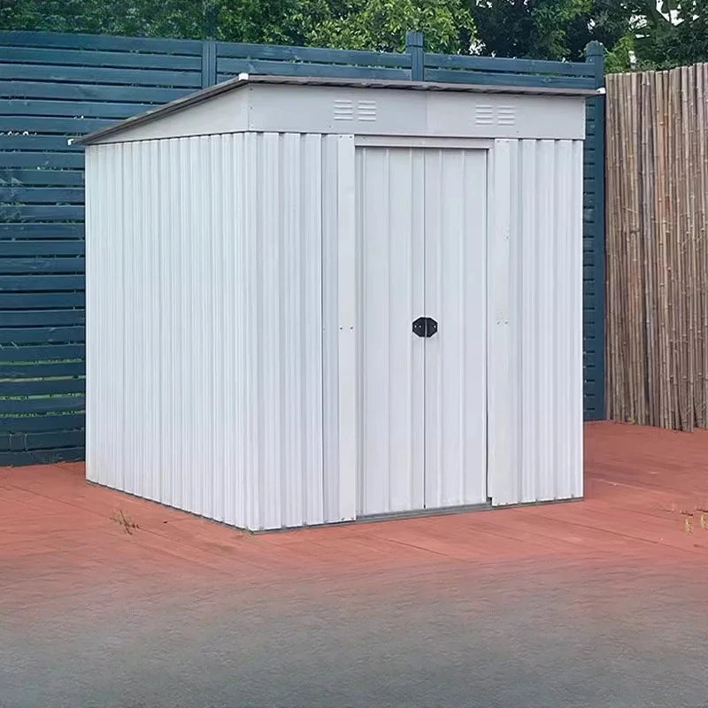 6x6 Garden Shed — Grey — grey garden shed, main product view