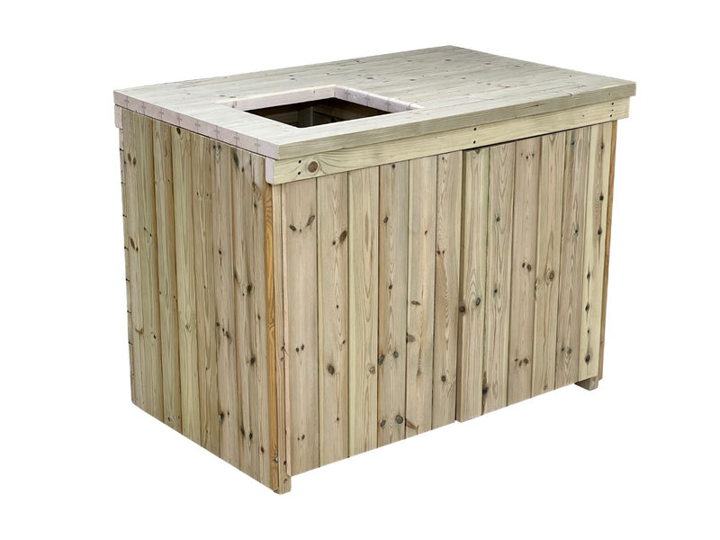 Wooden Garden Cupboard Table V.2 (optional sink cut-out)