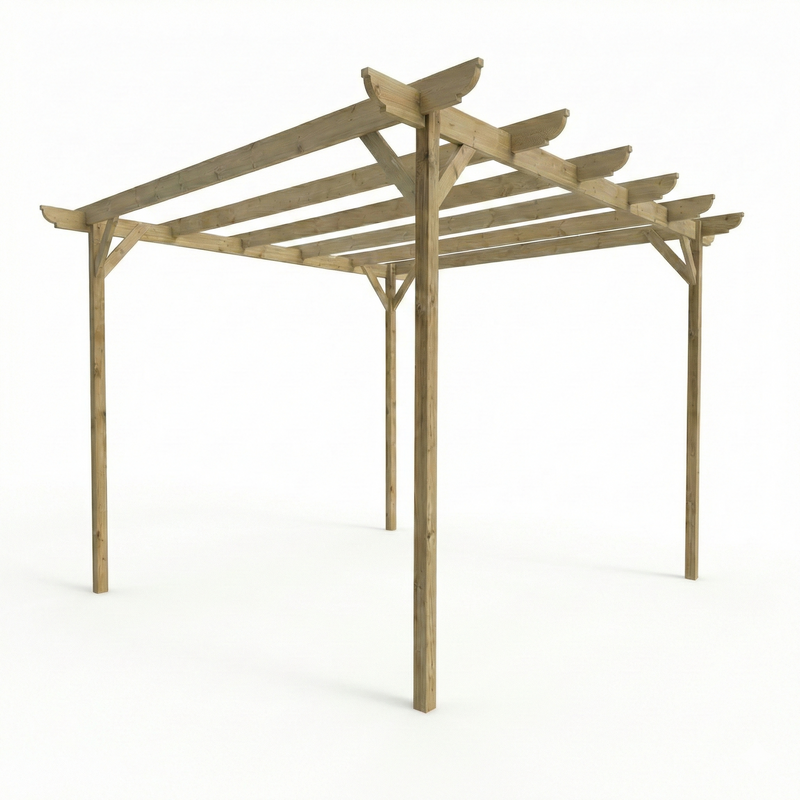 Corbel Wooden Garden Pergola Kit