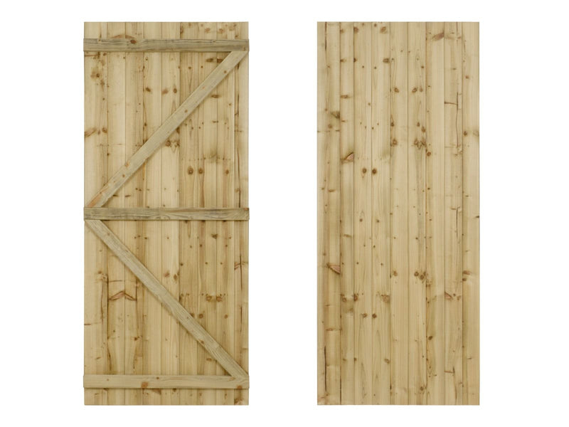 Garden and Side Gate (v1) - 150cm Height - Natural Finish