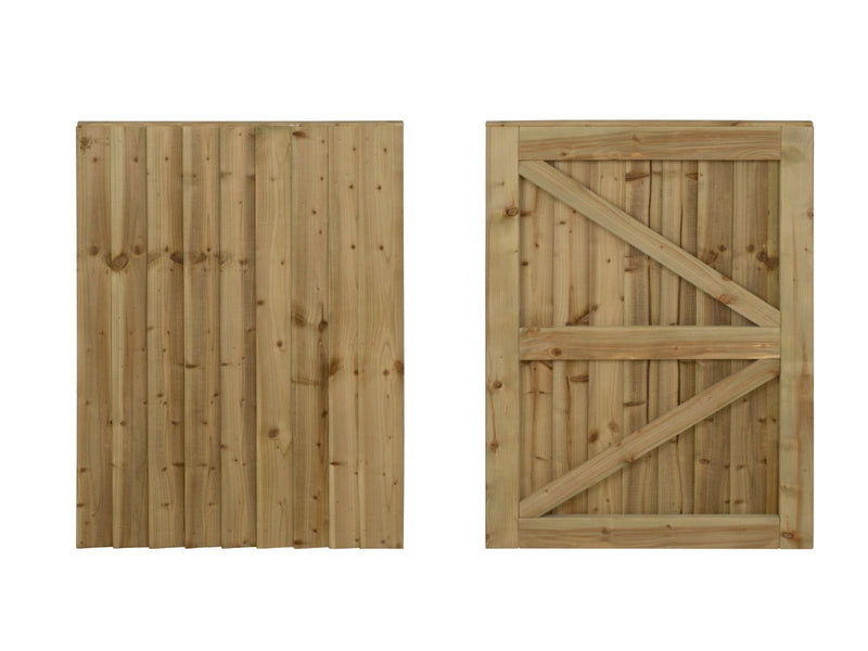 Garden and Side Gate (v2) - 60cm Height - Natural Finish